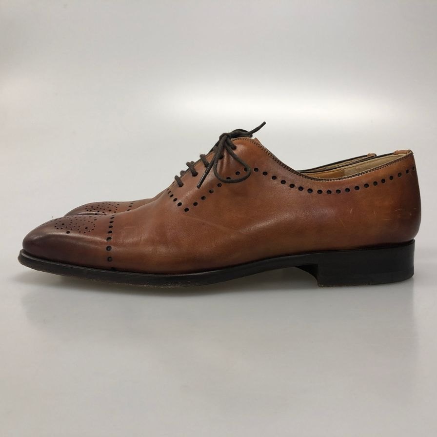 マグナーニ レースアップシューズ ホールカット メダリオン ブラウン メンズ サイズ40 17505 MAGNANNI 約25.0cm【AFC5】