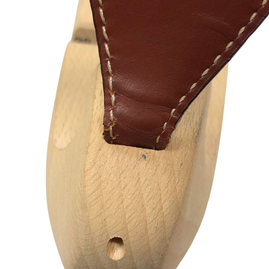 ラ コルドヌリ アングレーズ シューツリー 木製 レザーフラップ付 メンズ サイズ38 LA CORDONNERIE ANGLAISE 約26.5cm【AFC35】