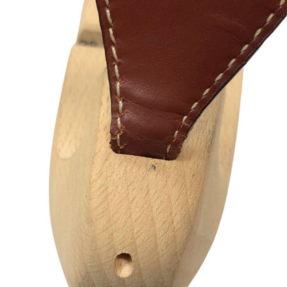 ラ コルドヌリ アングレーズ シューツリー 木製 レザーフラップ付 メンズ サイズ38 LA CORDONNERIE ANGLAISE 約26.5cm【AFC35】