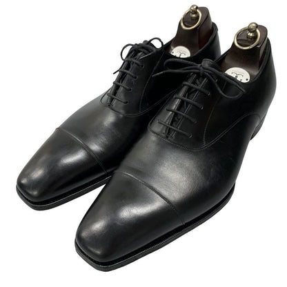 ガジアーノ＆ガーリング レザーシューズ オックスフォード カーフ ブラック UK12E メンズ 革靴 シューツリー付き GAZIANO＆GIRLING OXFORD ビジネスシューズ 約30.0cm【LA】【中古】
