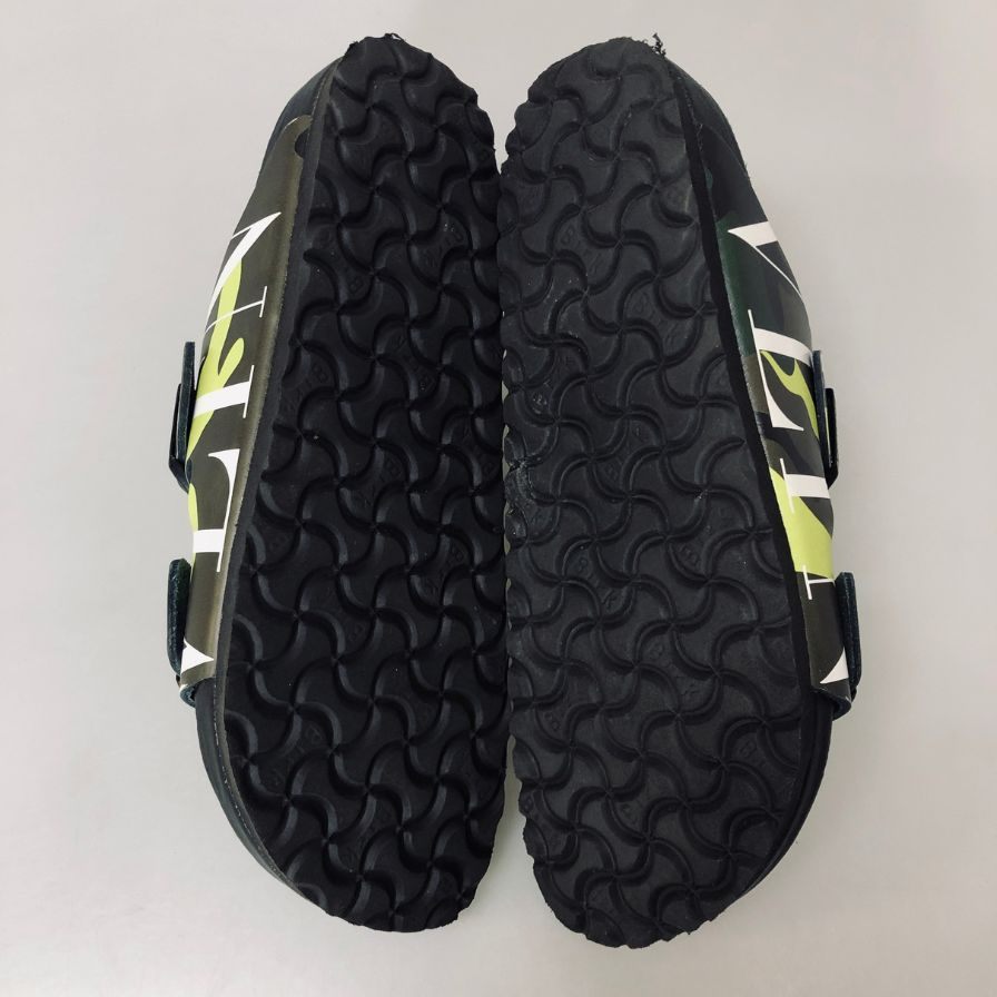ヴァレンティノ ガラヴァーニ×ビルケンシュトック サンダル アリゾナ 迷彩柄 メンズ サイズ41 VALENTINO GARAVANI×BIRKENSTOCK 約26.5cm【AFC34】