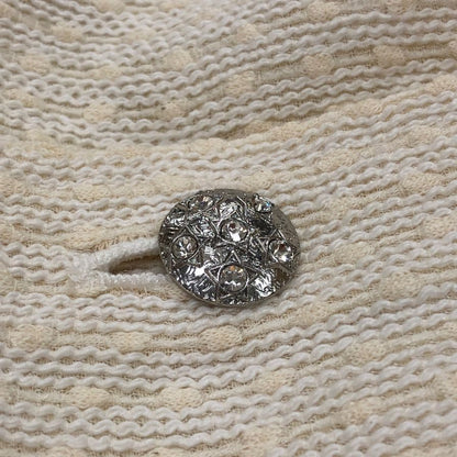 中古◆ルネ ワンピース ノースリーブ ツイード メタルボタン アイボリー レディース サイズ38 6426580 Rene TISSUE 【AFB3】