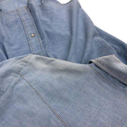 美品◆シアーズ 70S 三角タグ シャンブレーシャツ ブルー系 メンズ サイズ15.5 Sears 【AFB9】