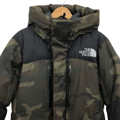 中古◆ザノースフェイス ダウンパーカー ノベルティ バルトロライトジャケット ND92341 カモフラ柄 メンズ サイズM カーキ THE NORTH FACE 【AFA10】