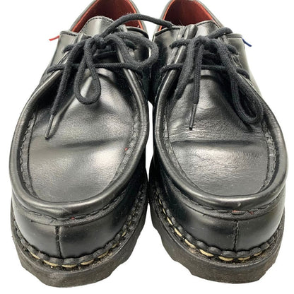パラブーツ レザーシューズ ミカエル チロリアン トリコロールタグ サイズ39.5 メンズ ブラック PARABOOT MICHAEL ビジネスシューズ 約24.5cm【LA】【中古】