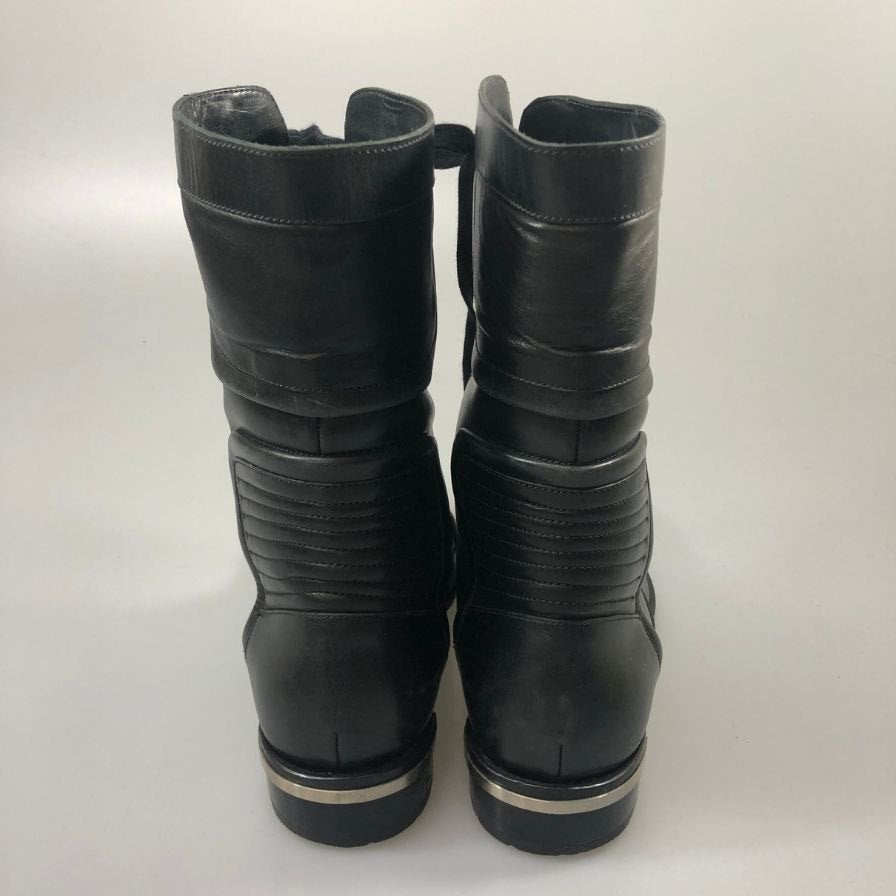 ヒューゴボス レースアップ ブーツ メンズ サイズ9 ブラック HUGO BOSS 約27.0cm【AFC9】