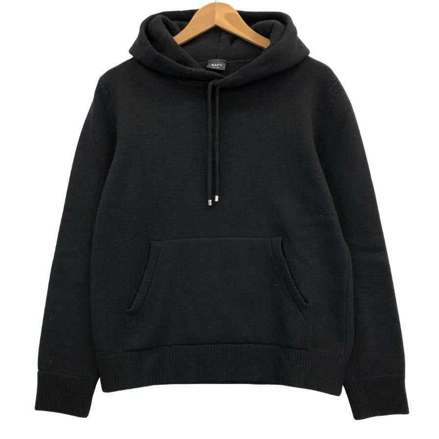 美品◆バフィー パーカー ニット パーカー メンズ ブラック サイズ 44 BAFY 【AFB12】