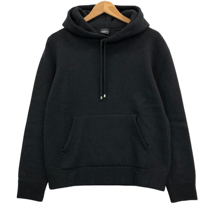 美品◆バフィー パーカー ニット パーカー メンズ ブラック サイズ 44 BAFY 【AFB12】