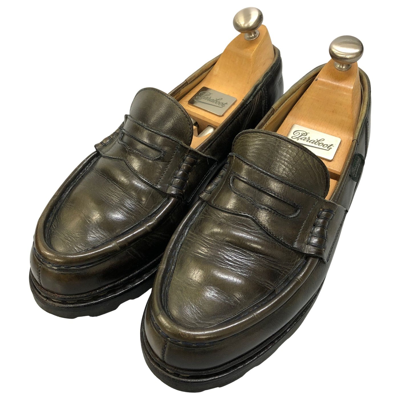 パラブーツ レザージューズ  ローファー ランス メンズ ダークブラウン系 サイズ不明 PARABOOT REIMS ローファー 約cm【LA】【中古】