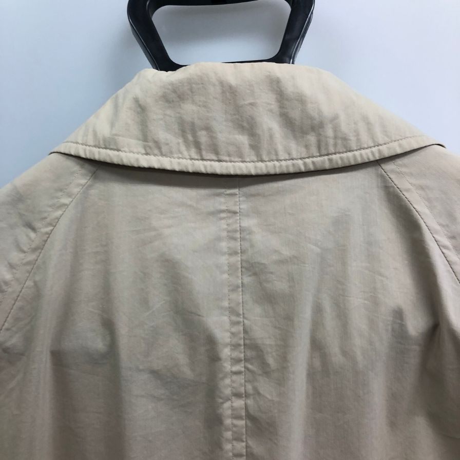 美品◆バーバリー バルカラーコート 90S 旧タグ ベージュ ナイロン混 メンズ サイズ160  Burberry 【AFB36】