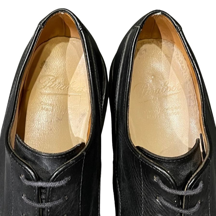 パラブーツ レザーシューズ シャンボード Uチップ カーフ ブラック メンズ サイズUK6F Paraboot CHAMBORD ビジネスシューズ 約24.5cm【LA】【中古】