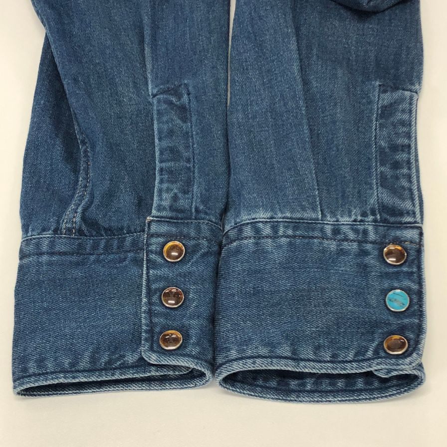 中古◆フォーティファイブアール シャツデニム 908 オーシャンイースタンシャツ インディゴ メンズ サイズ表記なし 45R 【AFB37】