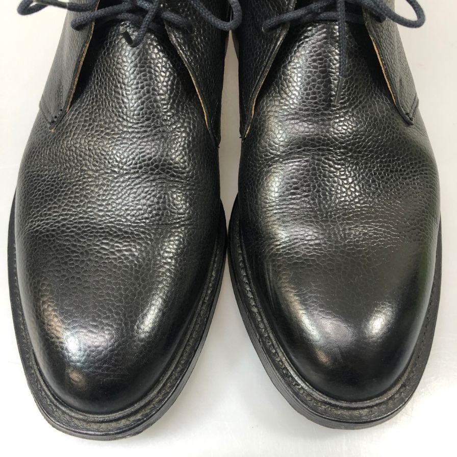 クロケット&ジョーンズ チャッカブーツ CHEPSTOW グレインレザー シボレザー サイズ8.5 ブラック メンズ Crockett & Jones 約27.0cm【YB3】
