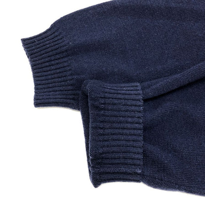 美品◆セッテフィーリカシミア クルーネック SF-09132-223 メンズ サイズ 46 ネイビーSettefili Cashmere 【AFB13】