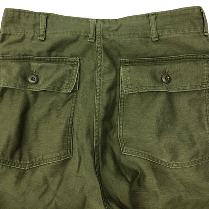 アメリカ軍 70年代 ベイカーパンツ ユーティリティ OG-107 USA製 オリーブ メンズ サイズ L程度 US ARMY