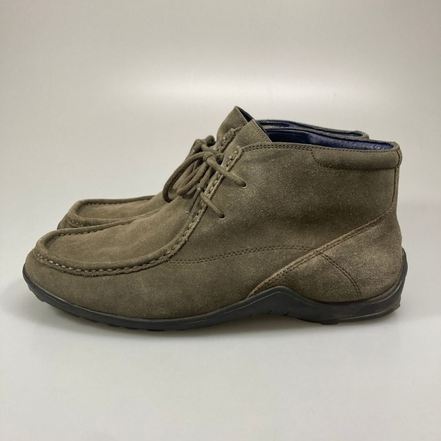 コールハーン レザーシューズ C10798 チャッカブーツ スエード メンズ カーキ系 サイズ9 COLE HAAN 約27.5cm【AFC17】