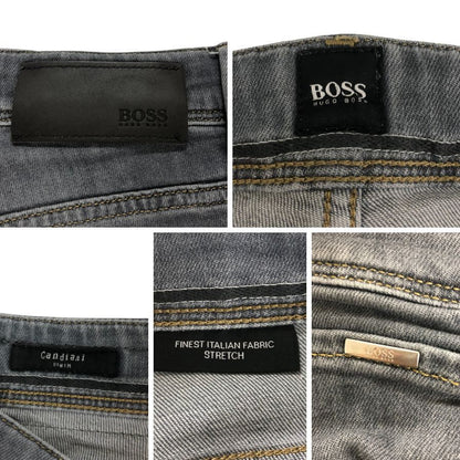 ヒューゴボス ストレッチデニムパンツ グレー メンズ US34 HUGO BOSS 【AFB21】