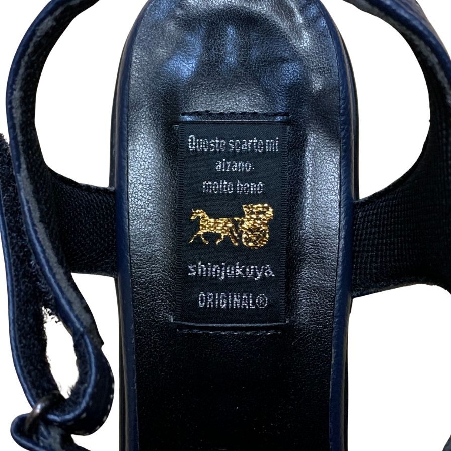 新宿屋 グルカシューズ パイソン 4500-545 サイズ24.5cm レディース ダークブルー shinjukuya 約24.5cm【7F3-1】