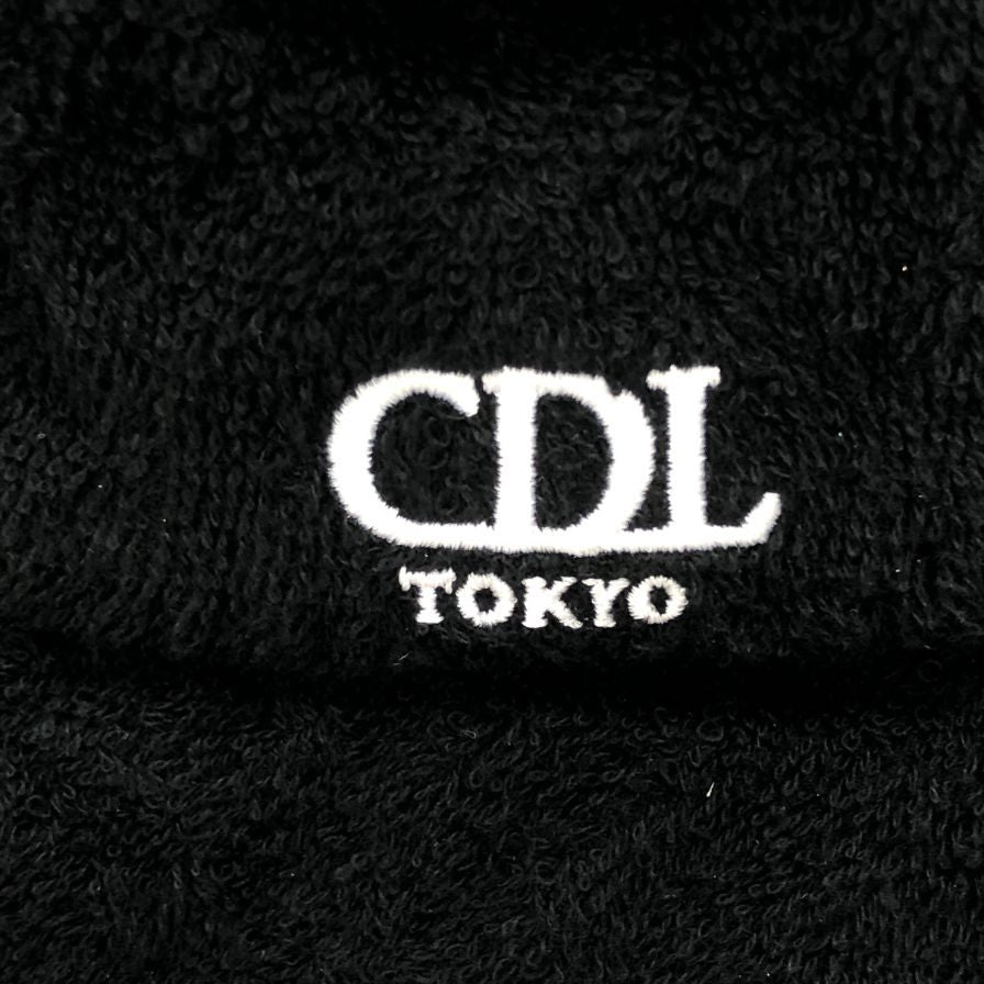 シーディーエル バケットハット ワンポイントロゴ パイル生地 ブラック ユニセックス サイズM CDL TOKYO【AFI20】