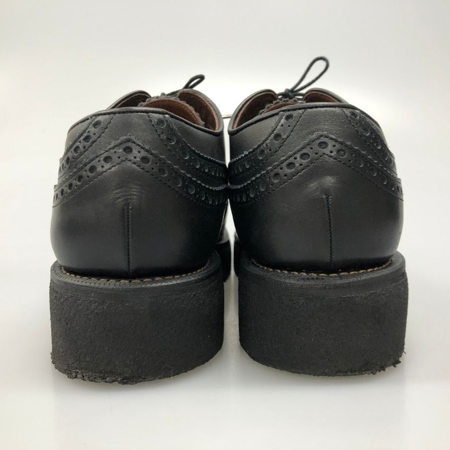 フット ザ コーチャー レザーシューズ ウイングチップ ブラック サイズ8 メンズ FOOT THE COACHER 約26.0cm【AFC41】