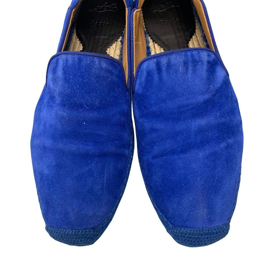 Christian Louboutin エスパドリーユ ネイビー スニーカー - カーフレザー - ネイビー - ウィメンズ