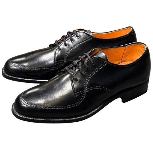 オールデン レザーシューズ 461 旧ロゴ カーフ モックトゥ Uチップ ブラック サイズ7 メンズ ALDEN ビジネスシューズ 約25.0cm【LA】【中古】