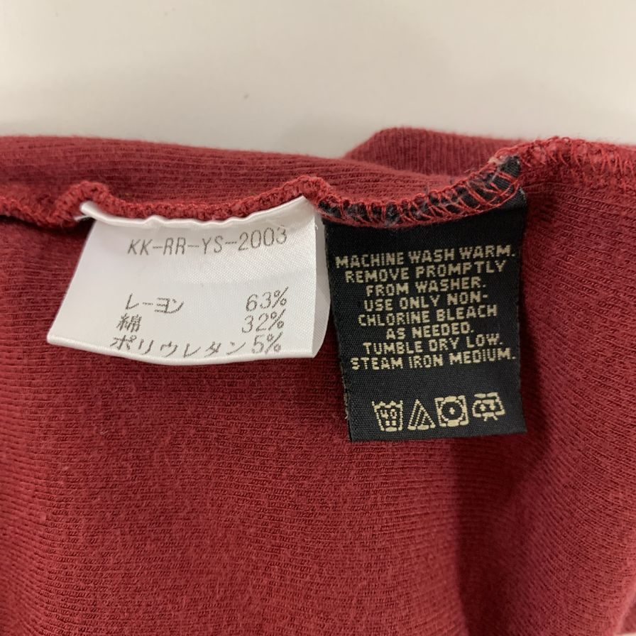 美品◆ダブルアールエル ラルフローレン 90S 三ツ星タグ モックネックニット レッド サイズM RRL RALPH LAUREN 【AFB52】