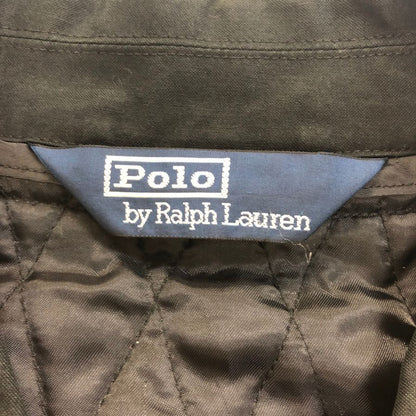 中古◆ポロラルフローレン ハーフコート 90年代 中綿ライナー付き ブラック メンズ サイズL Polo Ralph Lauren 【AFB9】