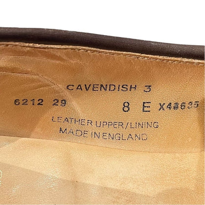 クロケット&ジョーンズ  レザーシューズ キャベンデッシュ3 タッセルローファー スエード ブラウン メンズ サイズUK8E CROCKETT&JONES ローファー 約27.0cm【LA】【中古】