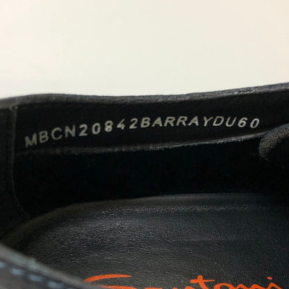 サントーニ レザースニーカー グレインレザー メンズ ネイビー サイズUK8 Santoni 約27.0cm【AFC5】