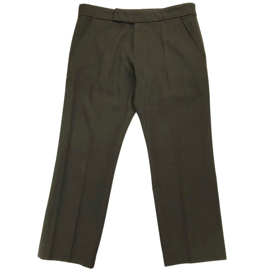 ヨウジヤマモト スラックス ウール オリーブ メンズ サイズ1 FV-P30-526 yohji yamamoto femme 【AFB22】