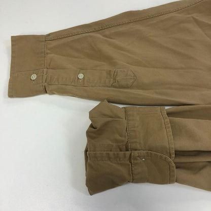 美品◆ラルフローレン ボタンダウンシャツ 90S ベージュ メンズ サイズXL Ralph Lauren 【AFB9】