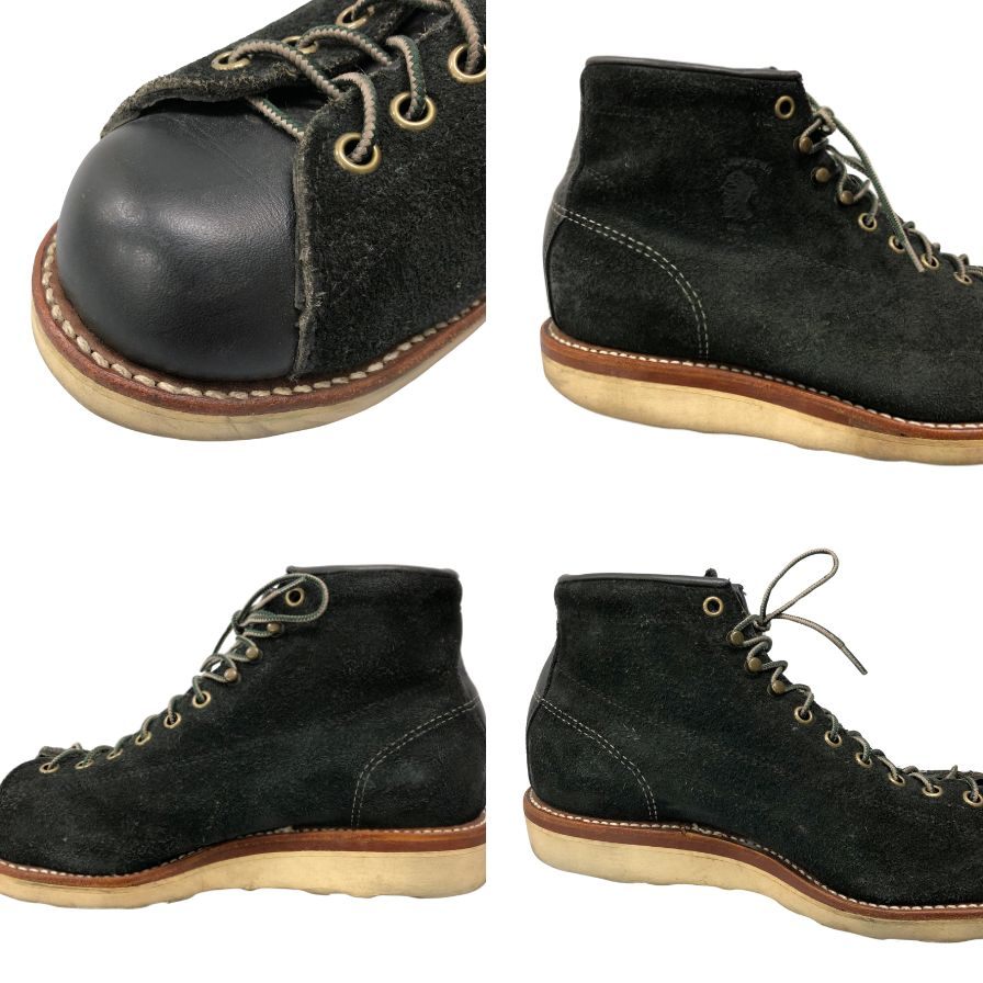 チペワ モンキーブーツ 90059 スエード ブラック サイズ7EE メンズ CHIPPEWA 約25.0cm【AFC7】