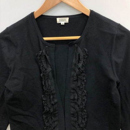 中古■フォクシーブティック ボレロ カーディガン 40サイズ ブラック FOXEY BOUTIQUE 【AFB30】