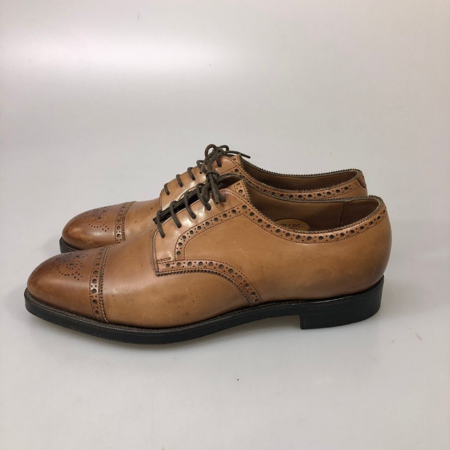 エドワードグリーン カーディフ セミブローグ ダービー ブラウン サイズUK8 EDWARD GREEN ビジネスシューズ 約26.0cm【LA】【中古】
