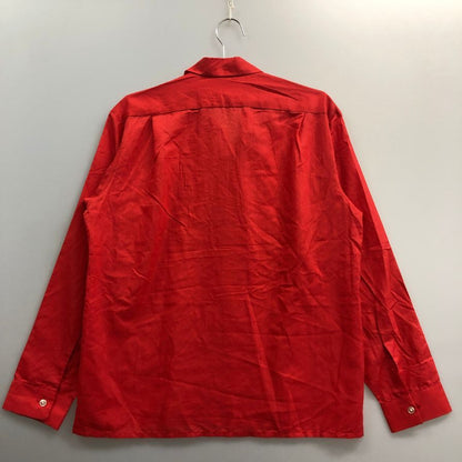 美品◆マックレガー オープンカラーシャツ ヴィンテージ レッド メンズ サイズM McGREGOR 【AFB9】