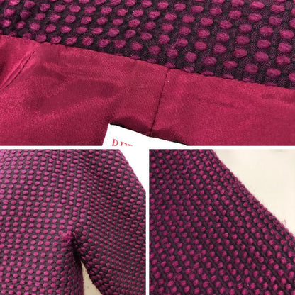 中古◆レッドヴァレンティノ ダブルショート ジャケット レディース 紫 サイズFREE RED VALENTINO 【AFB36】