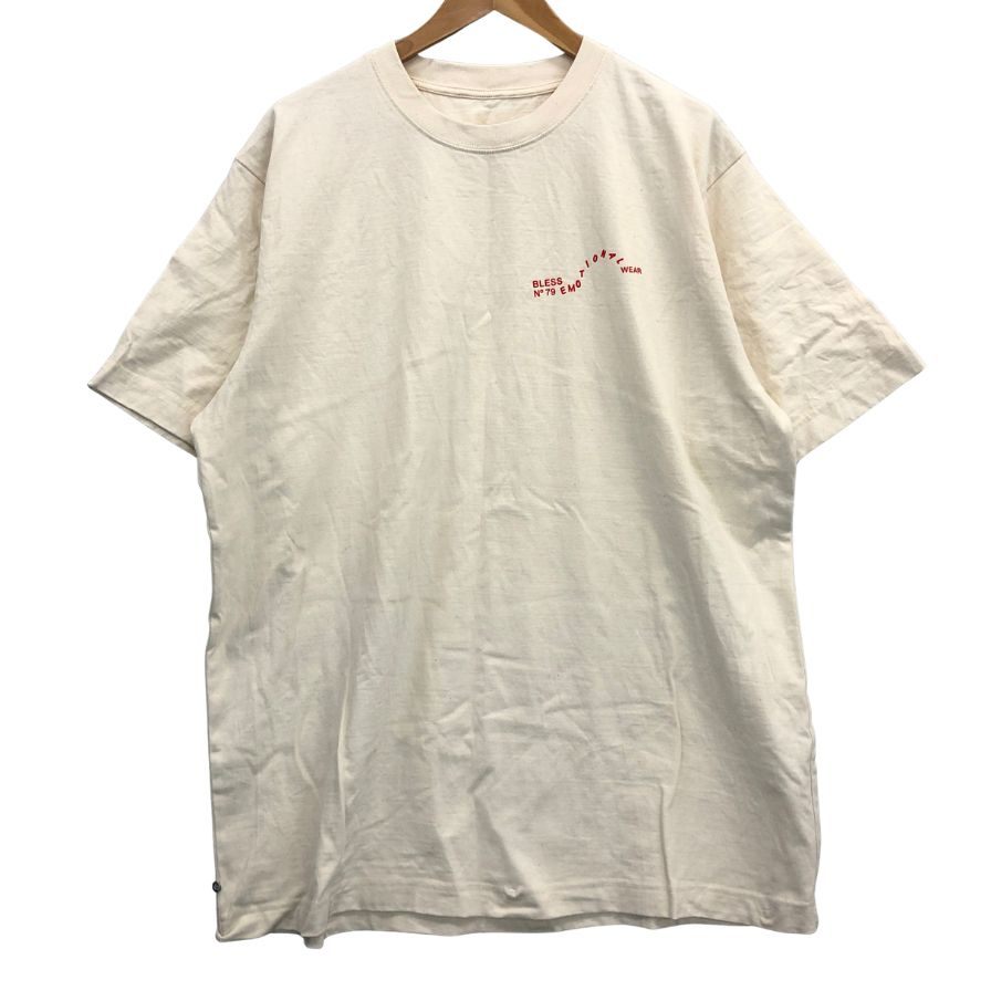 極美品◆ブレス Tシャツ BLESS25SP-7 アイボリー サイズL BLESS 【AFB40】
