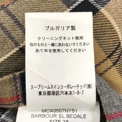 バブアー ジャケット ノンオイル 1902187 ハーフ丈 カバーオール ネイビー メンズ サイズ38 Babour BEDALE SL 2LAYER【LA】