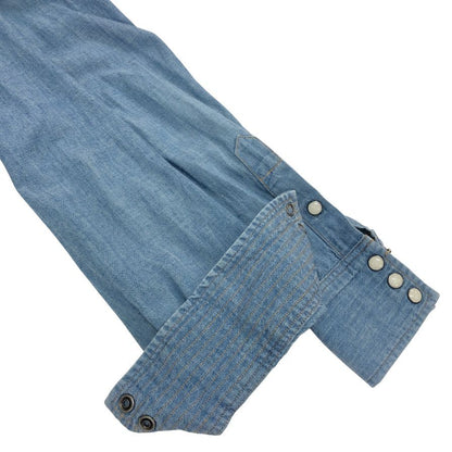 美品◆ダブルアールエル ラルフローレン 90S デニムウエスタンシャツ コンチョボタン ブルー系 メンズ サイズ1 RRL RALPH LAUREN 【AFB19】