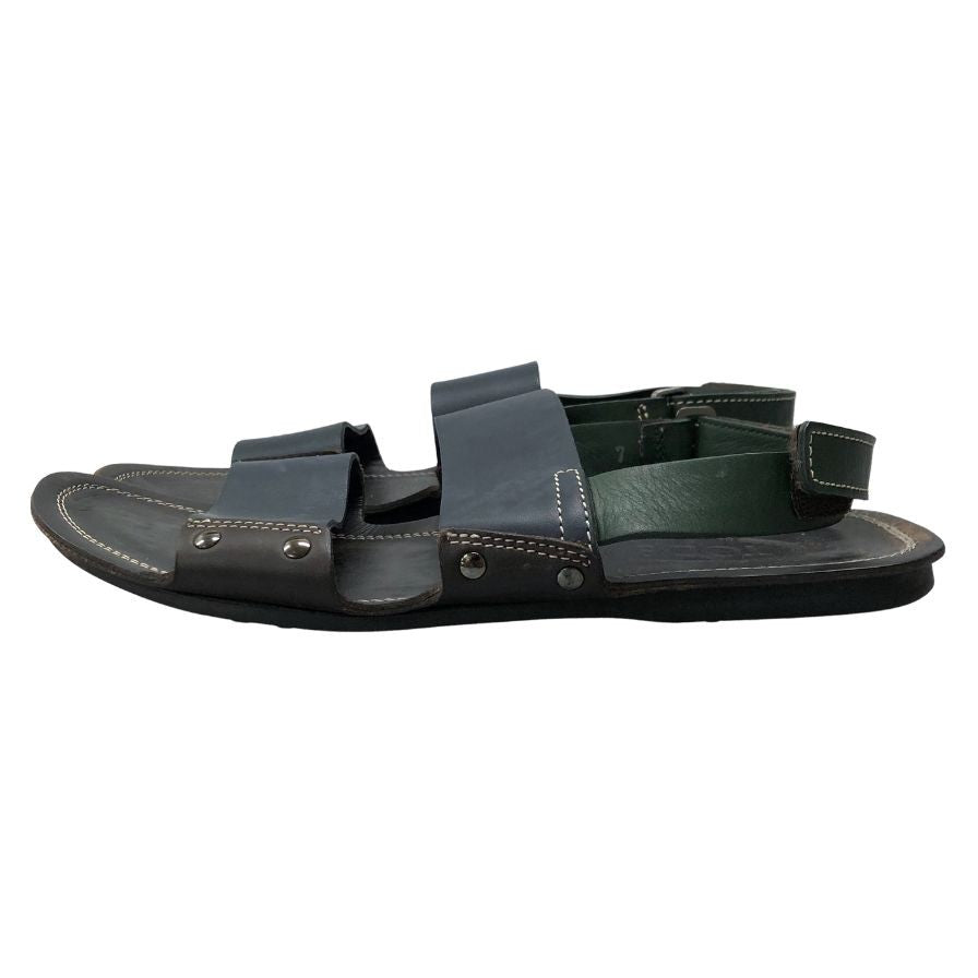 トッズ レザーサンダル ブラウン メンズ サイズ7 TOD’S 約25.5cm【AFC36】