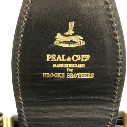 ピール＆コー ブルックスブラザーズ ビジネスバッグ ダレス ブリーフケース レザー ブラック ゴールド金具 Peal & Co. for Brooks Brothers【AFE8】