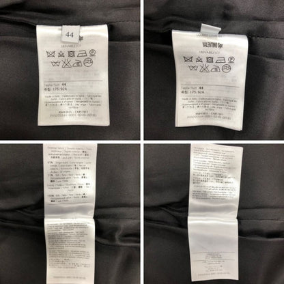 極美品◆ヴァレンティノ ノースリーブ ワンピース ゴールドスタッズ ウール シルク レディース サイズ44 ブラック  VALENTINO 【AFB13】