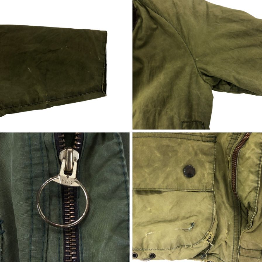 中古◆バブアー ビューフォート オイルドジャケット 3ワラント イングランド製 カーキ メンズ サイズ表記なし Barbour BEAUFORT 【AFB32】