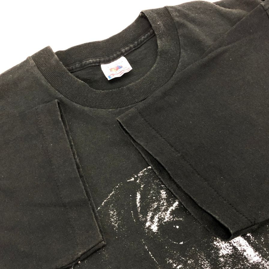 中古◆フルーツオブザルーム 半袖Tシャツ 90S ダックスフンド USA製 ブラック メンズ サイズL FRUIT OF THE LOOM 【AFB43】