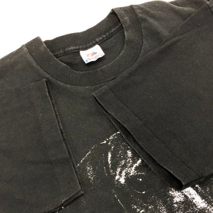 中古◆フルーツオブザルーム 半袖Tシャツ 90S ダックスフンド USA製 ブラック メンズ サイズL FRUIT OF THE LOOM 【AFB43】