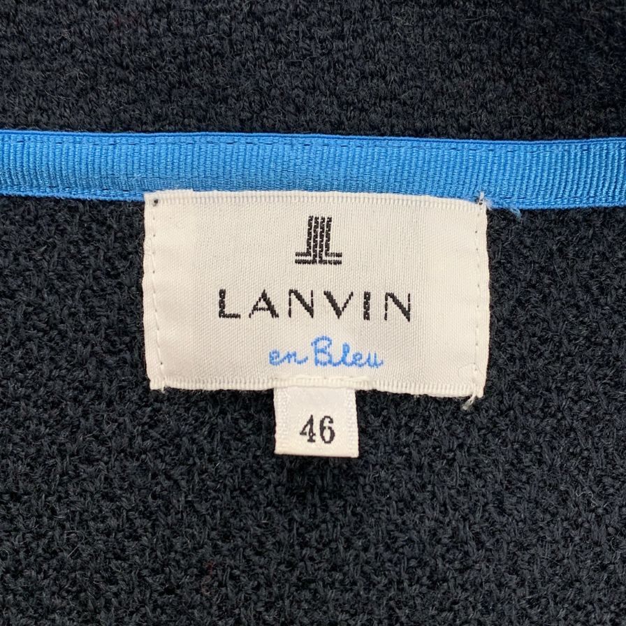 中古◆ランバン オン ブルー ジャケット ポリエステル メンズ ネイビー サイズ 46 LANVIN 【AFB9】