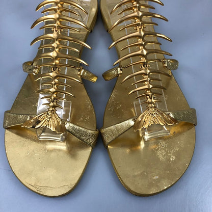 ジュゼッペザノッティ サンダル 20周年ジュエルエディション ゴールド レディース サイズ39 giuseppe zanotti 約25.5cm【AFC53】