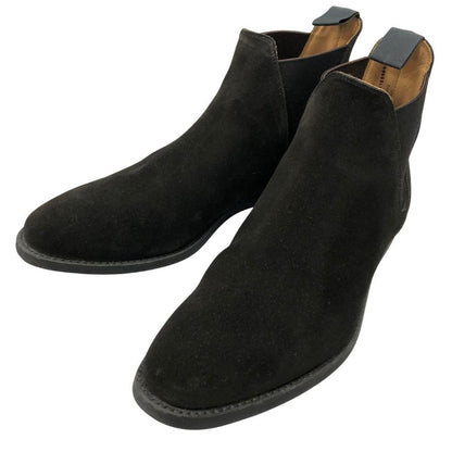 クロケット＆ジョーンズ チェルシー ブラック スエード サイズUK7.5 Crockett&Jones スエードシューズ 約26.0cm【LA】【中古】
