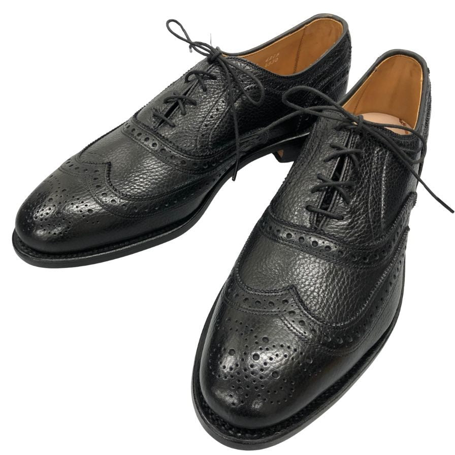 アレン エドモンズ レザーシューズ McAllister ウイングチップ シボレザー サイズ11 ブラック Allen Edmonds ビジネスシューズ 約29.0cm【LA】【中古】